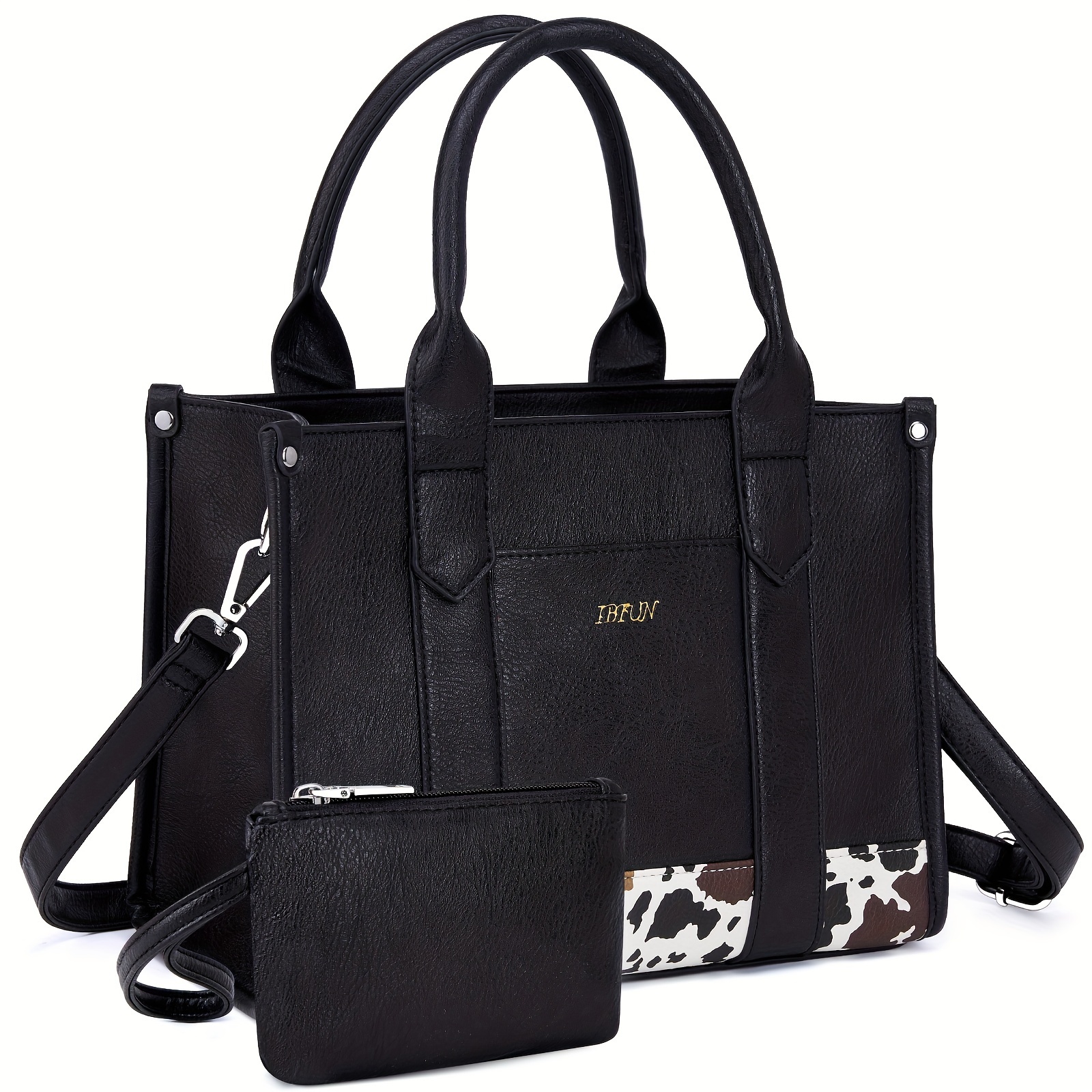 Temu – TEMU Women Satchel Handbags Top Handle Tote Bag With Adjustable Strap Tote Purses 2pcs Set