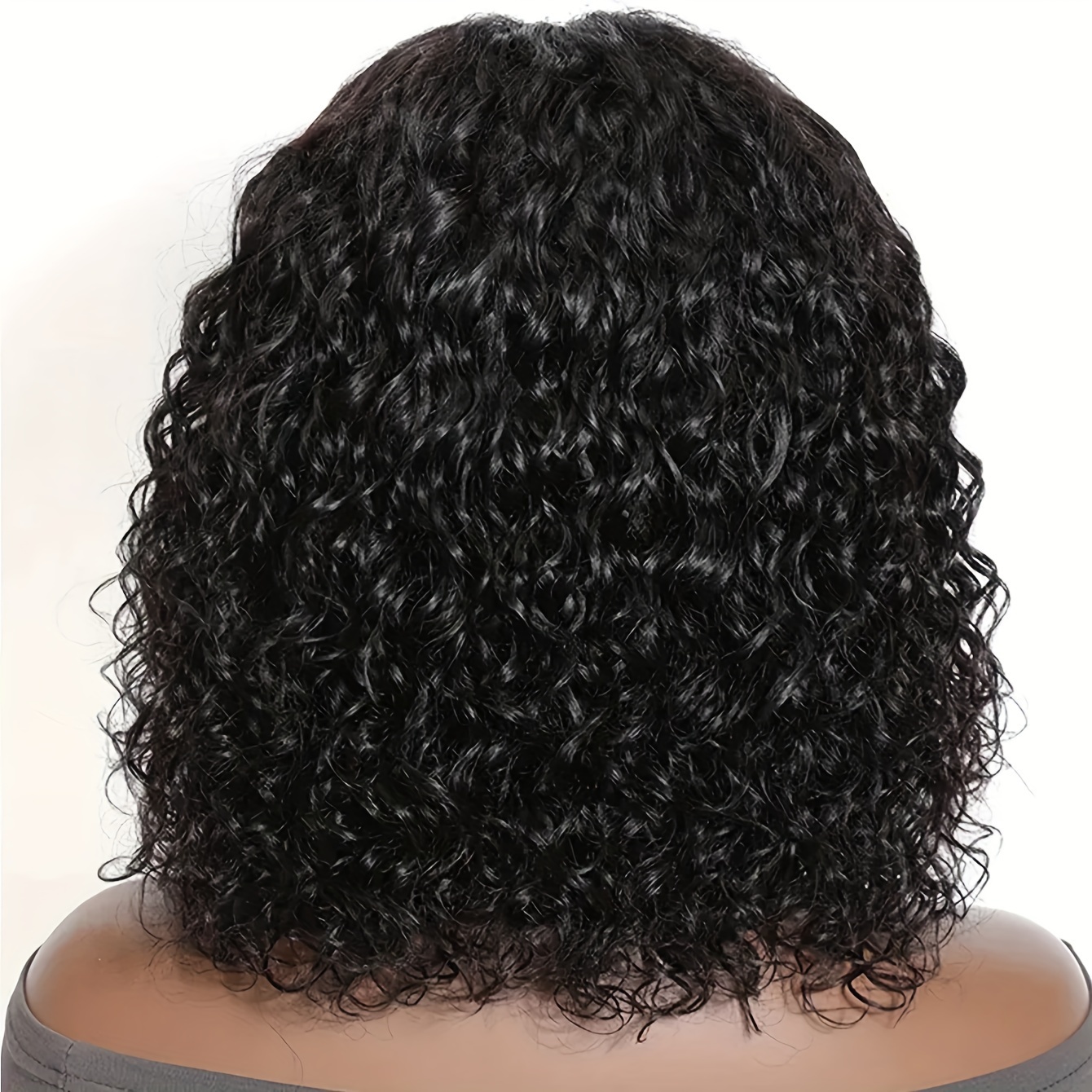  brazilian human hair wig water wave short bob with 4x4 lace front 150 density versatile for all women details 2