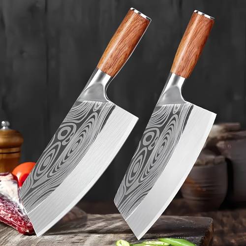 7 inch vegetable meat knife chef knife sharp blade slicer chinese chopping knives butcher kitchen knife superior class stainless vegetable kitchen knife german steel kitchen knife utility knife cooking tools cutter