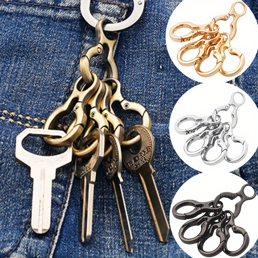 

[ ] 5pcs -tone Alloy Keychain - Metal Gourd-shaped Clasps For & Car , , Non-tarnish, For Use