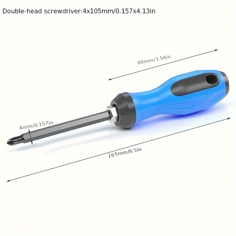 Multifunctional Magnetic Screwdriver - High Carbon Steel, Phillips And Flathead , Suitable For And Computer Disassembly