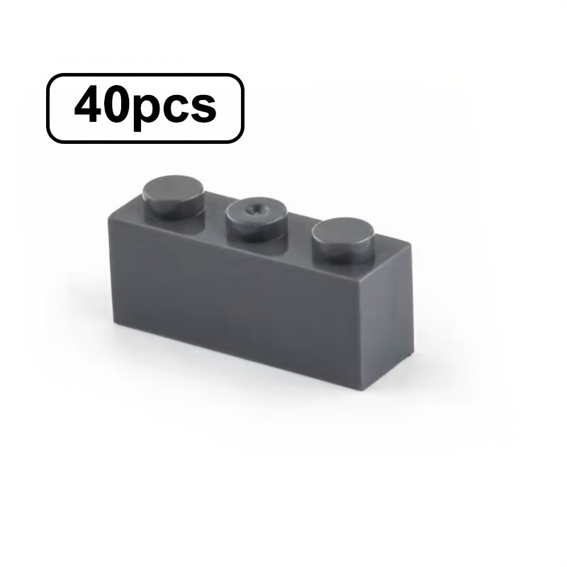 40pcs 1x3 High Brick Small Particle Building Blocks for Creativity & Imagination