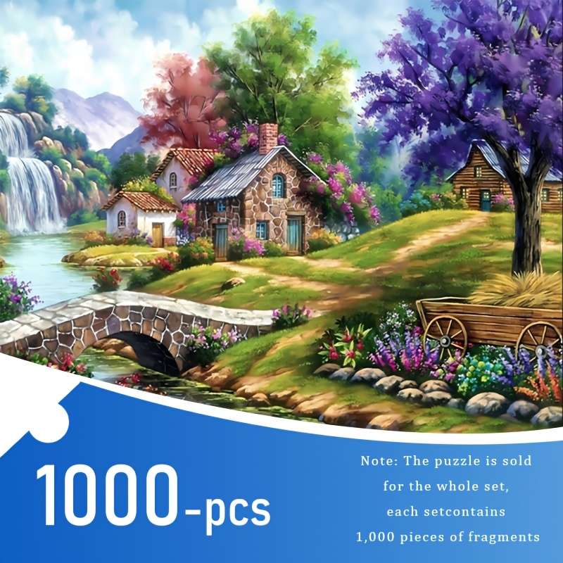 

1000pcs Puzzle For Adults - 50x70cm/19.7x27.6in & Paper Jigsaw, Portable Diy Art Decor, Perfect Birthday Gift,