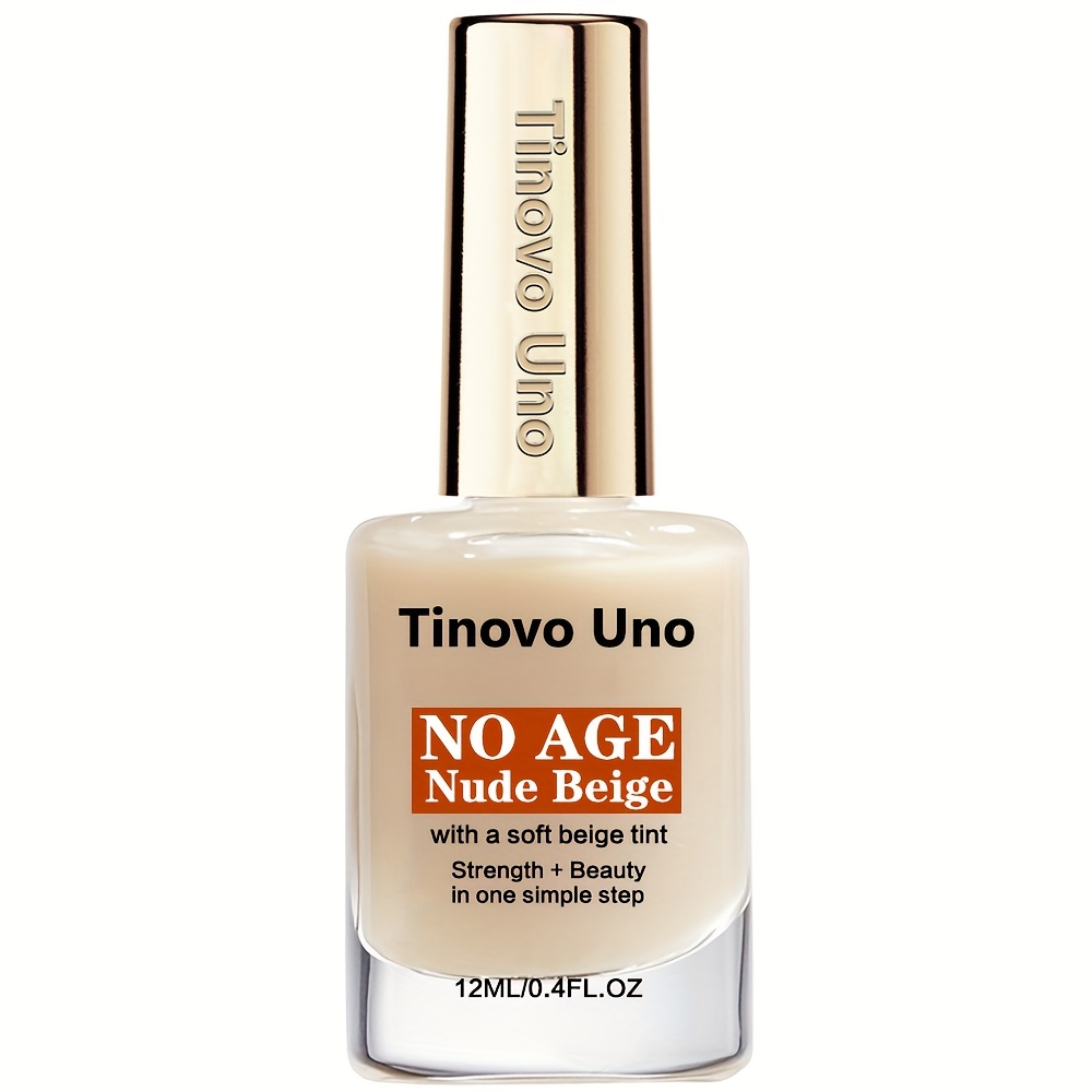 Tinovo Nail Strengthener 12ml, No- Strengthener, Quick-drying, Nails, Soft Beige Tone, Protects Nails, Strengthens Nails, Enhances Beauty