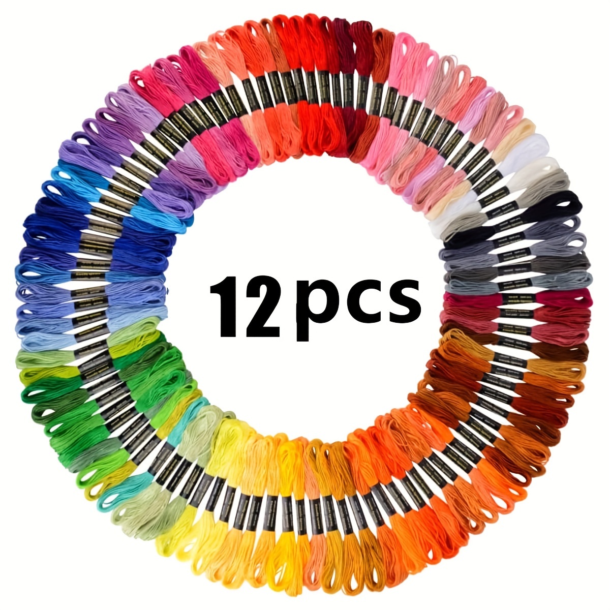 

1 Set Of 12/24/36/50/ Of High Quality Embroidery Thread Thread, Bracelet , Thread, Embroidery Thread Set