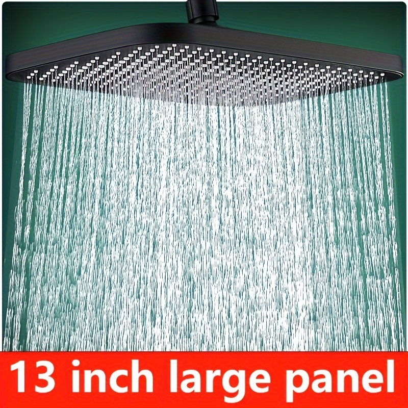

High-pressure Square Shower Head - Silvery Or Black, Easy Install, Enhances Your Bathing Experience Instant Bathroom Makeover Essential
