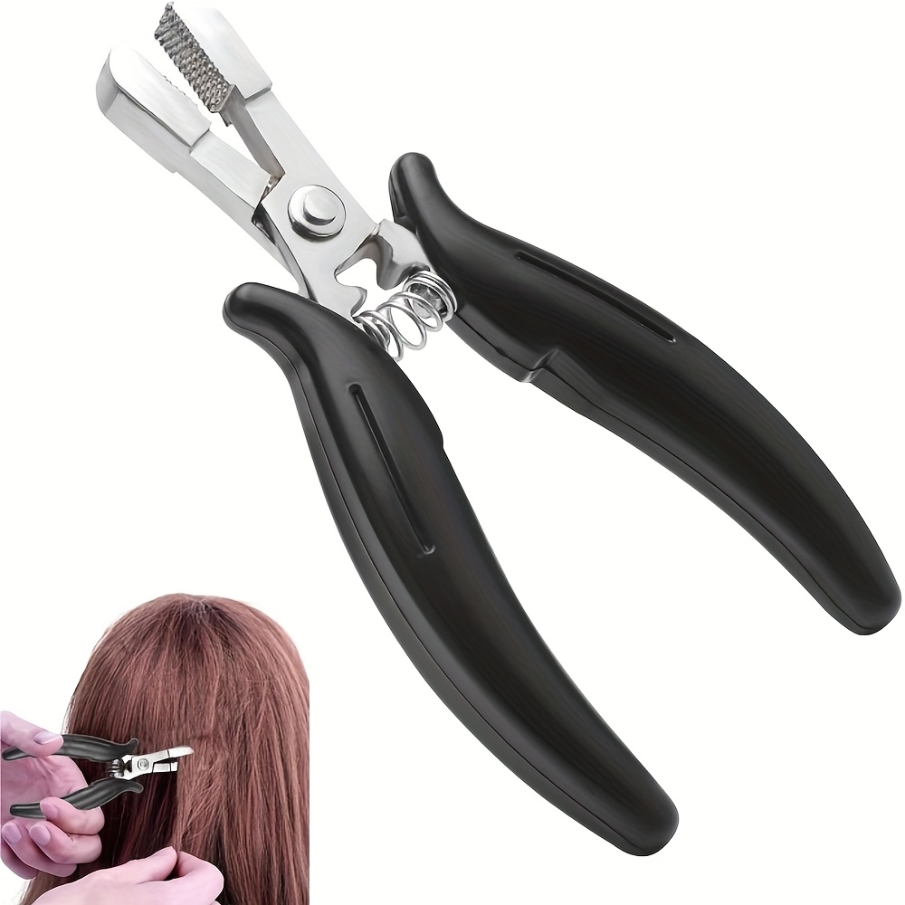 TEMU Pince de professionnelle pour retirer les anneaux micro, les perles pour extensions, extracteur d'extensions à bande