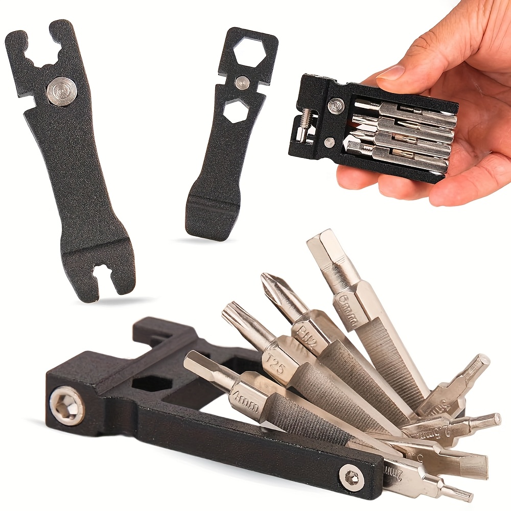 in multifunctional folding bicycle repair tool kit Temu Australia