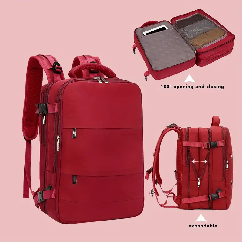 50L Expandable Travel Backpack, Extra Large Laptop Carrier, Airline Approved Carry-On Bag, Suitable for 43.18 cm Laptops * Gift for Men And Women, Black 50L Expandable Travel Backpack, Extra Large Laptop Carrier, Airline Approved Carry-On Bag, Suitable for 43.18 cm Laptops * Gift for Men And Women, Black