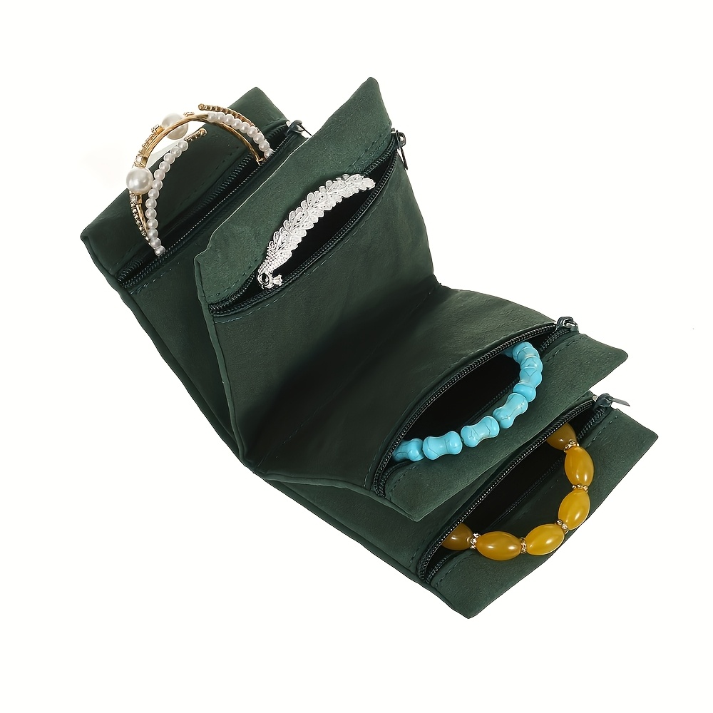Foldable Jewelry Display Bag with Zipper