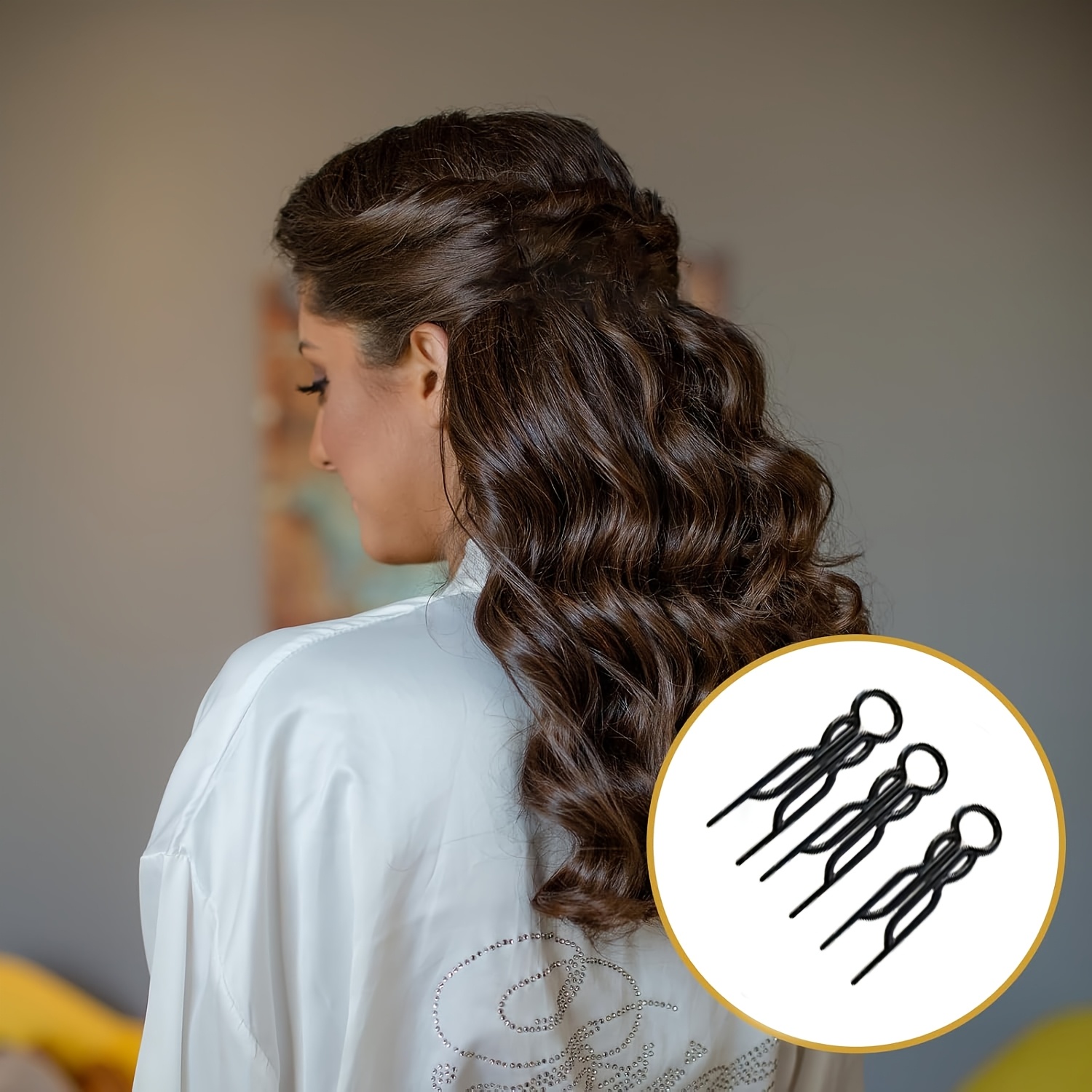 12pcs black clear u shaped hair clips elegant vintage hairpins with cut out design for women secure hold for bun updos graduation parties formal events hair clips for styling sleek modern hairpins transparent materials Product details 1