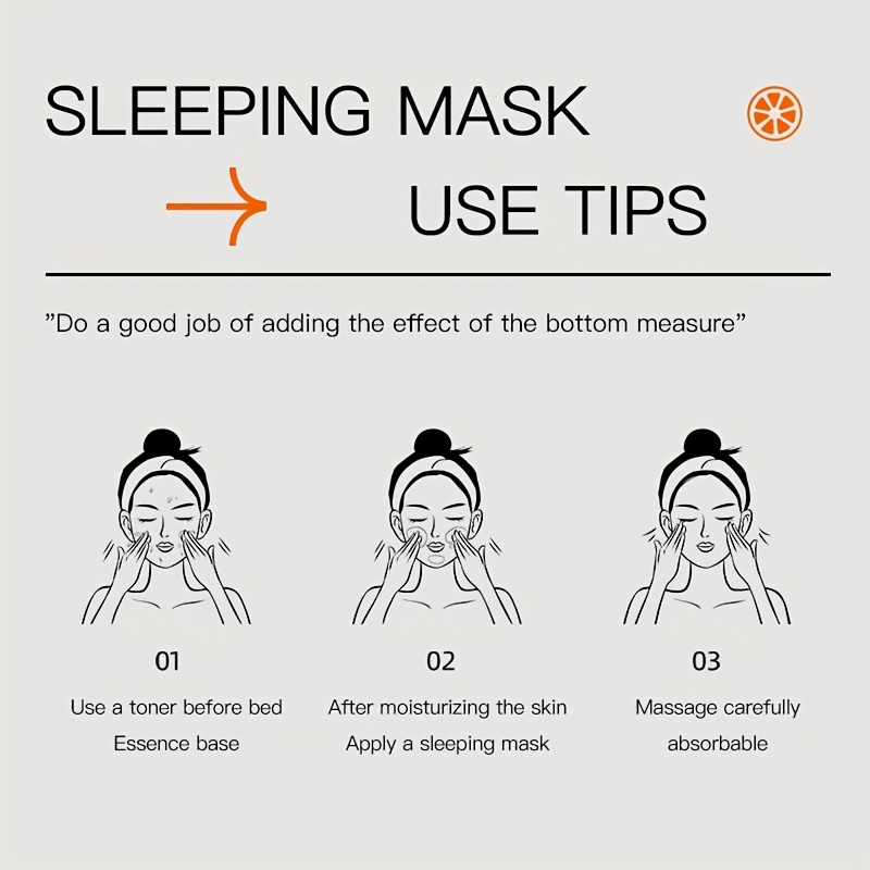 Vitamin C Sleeping Mask with Hyaluronic Acid for brightening and firming details 2
