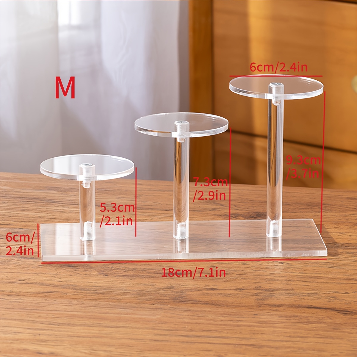 Danneibiubiu 3pcs Clear Acrylic Boxes For Display Acrylic Risers Display Stands Cube Display Boxes Hollow Bottoms Buffet Risers Food Risers Buffet Table