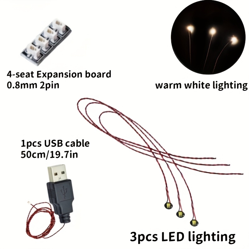 5pcs Model Making Lighting Mini Lights DIY Lighting Kit for Building Models