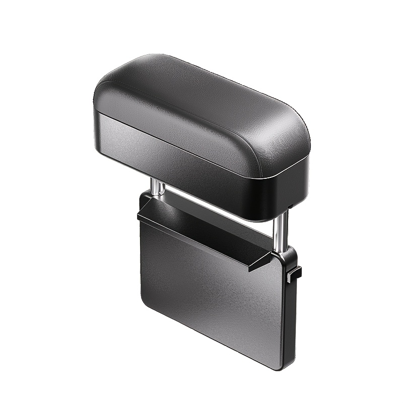 TEMU De Ran Fu Pu Leather Car Armrest Storage Box & Adjustable Forearm Support Suitable For Car, Fit Seat Filler Organizer With Storage Shelf, Driver