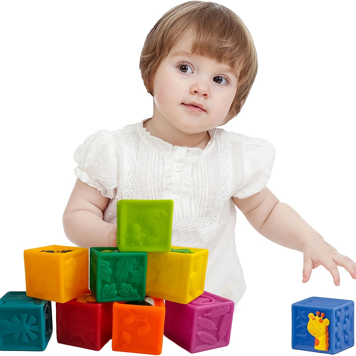 Soft Blocks Stacking Toys for Babies