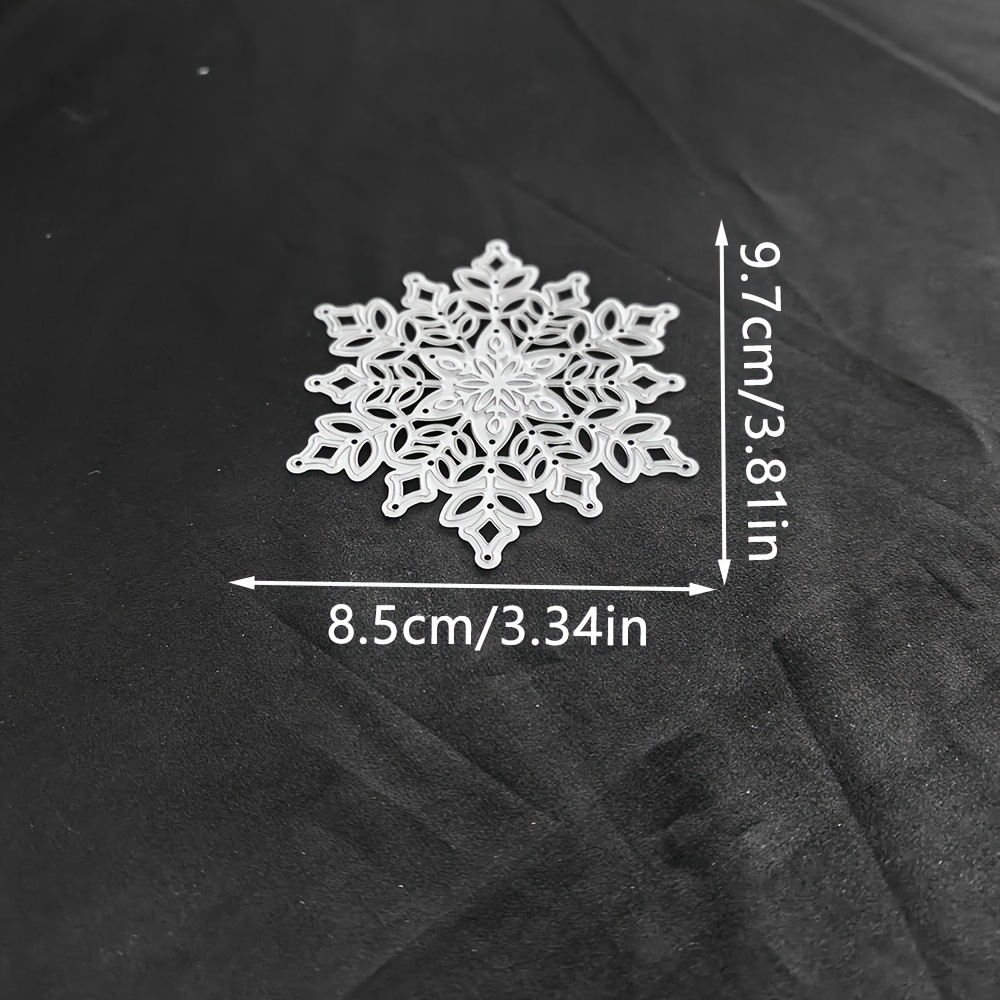 TEMU 1 pièce Matrice de découpe de de neige de Noël, un modèle de découpe pour le scrapbooking DIY et les manuels en papier, parfait pour créer des
