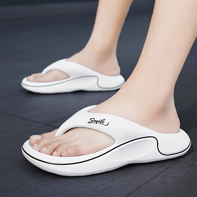 mens trendy comfortable flip flops breathable slippers for indoor outdoor beach details 2