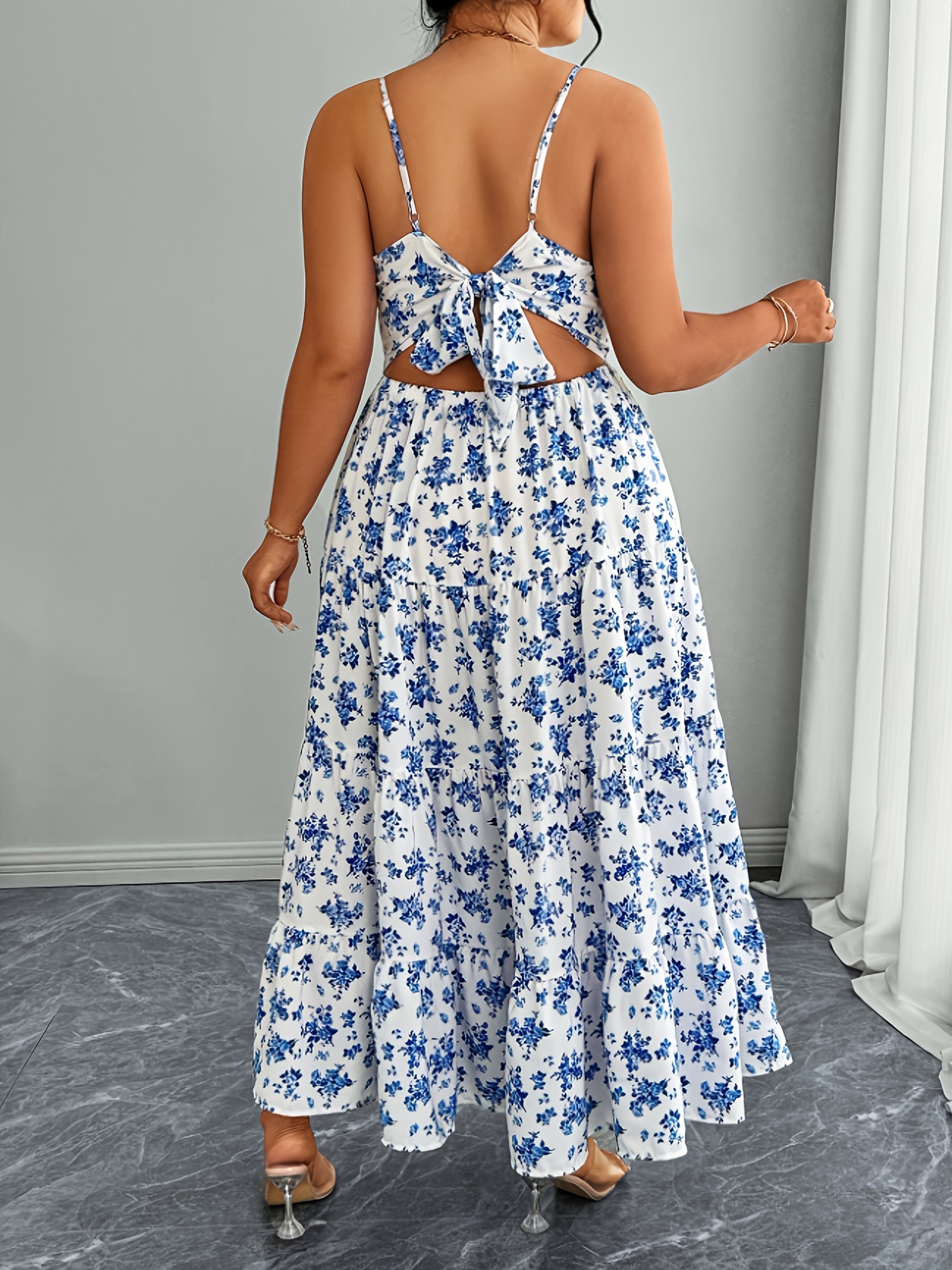 chinese dress ladies Lace Up Backless Cami Dress – UNIQUE21 main image 0