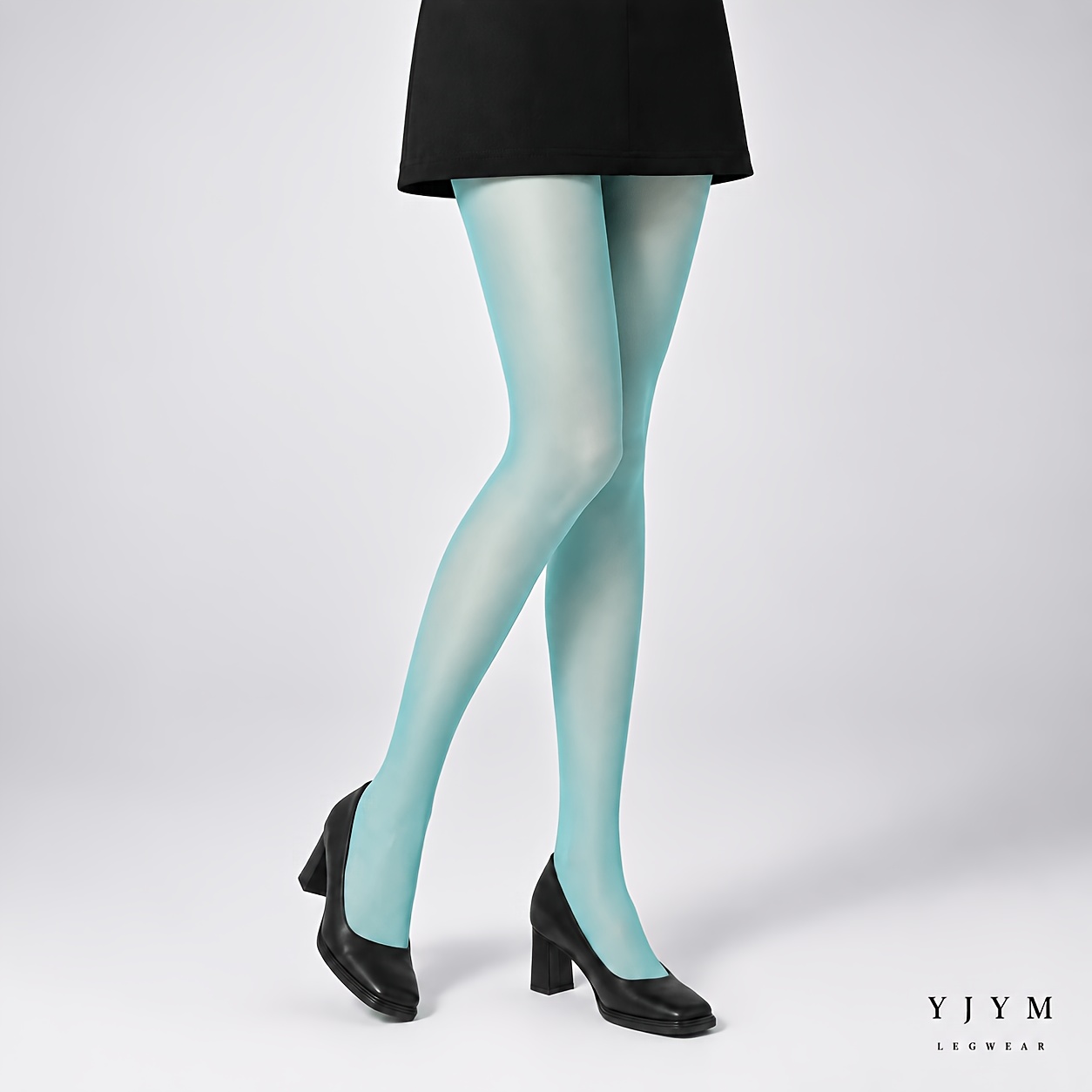 TEMU A Pair Of Teal Green Tights, Women' Color Sheer Stockings, Japanese/korean Y2k Vintage Street Style Skirt-wearing Socks