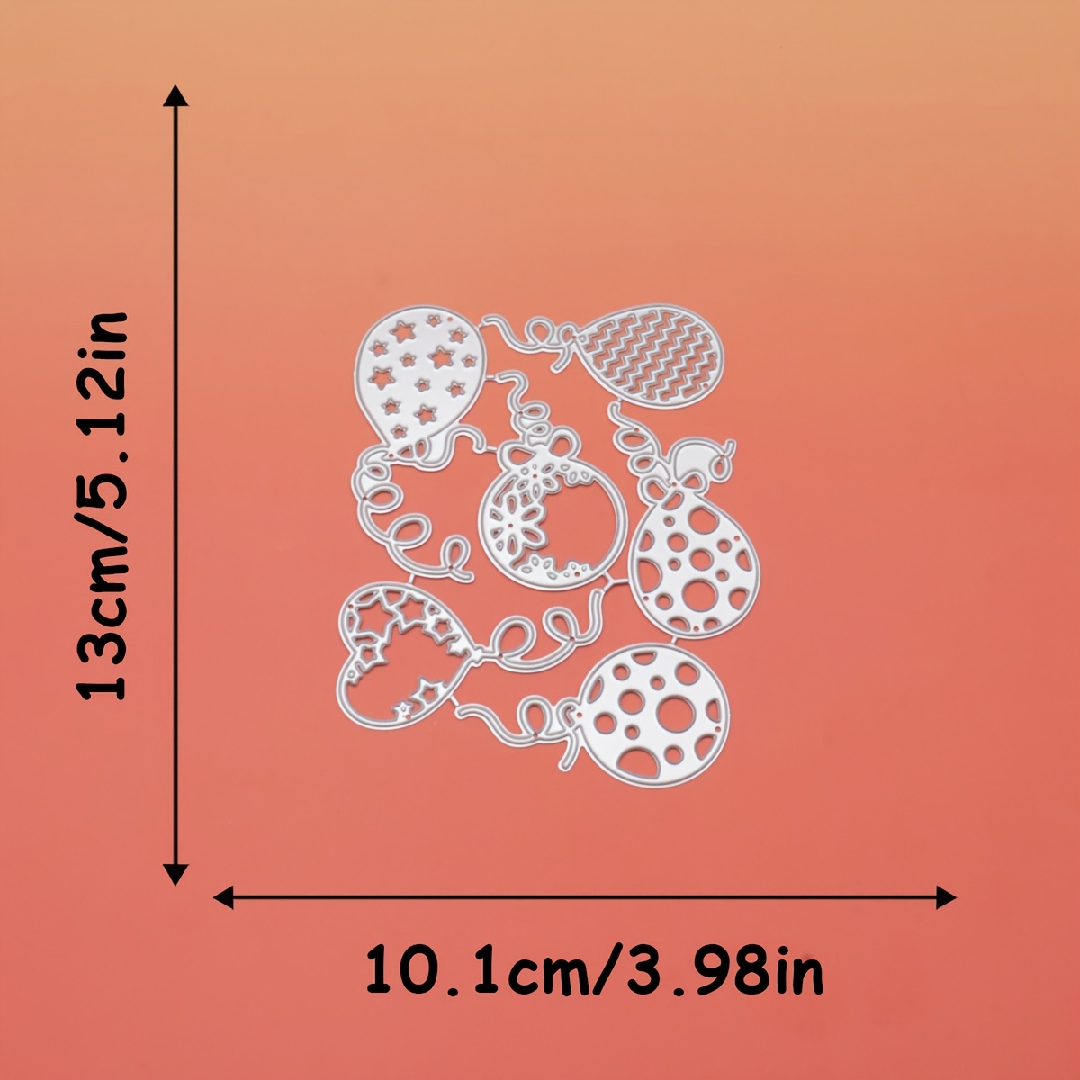 TEMU 1pc Balloon Metal Cutting Die, Birthday Balloon Carbon Steel Embossing Cutting Die, Album Art Supplies, Suitable For Scrapbooking, Album Frames,