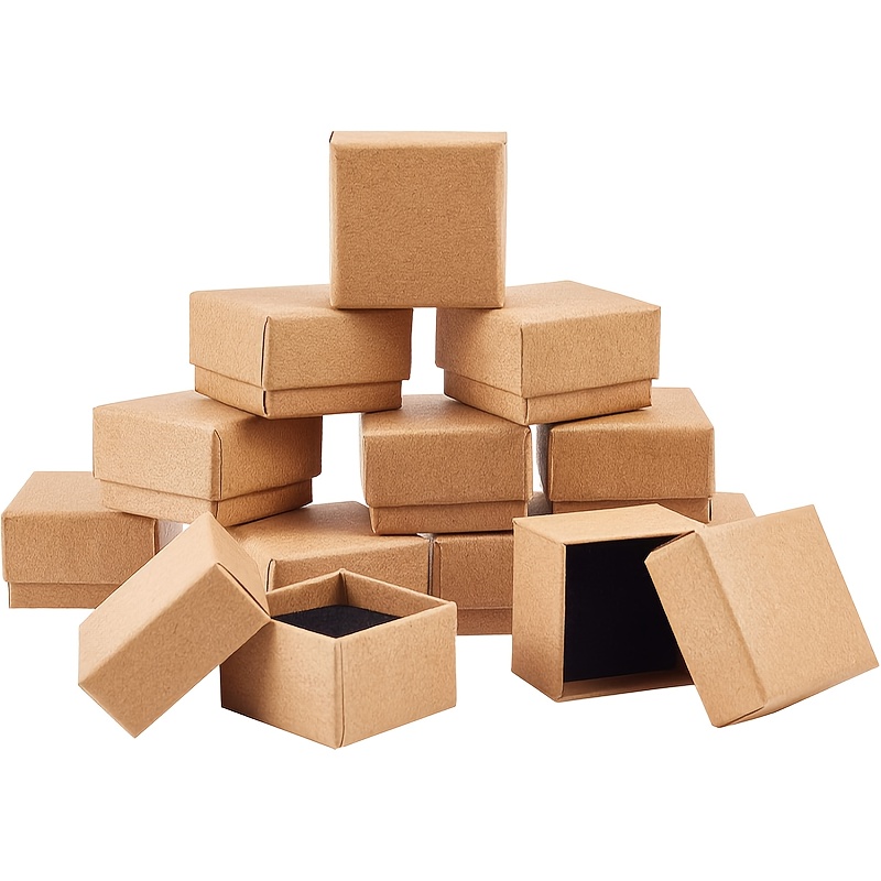 24-Pack Ring Gift Boxes with Foam Inserts, 1.5x1.5x1.18 Inches
