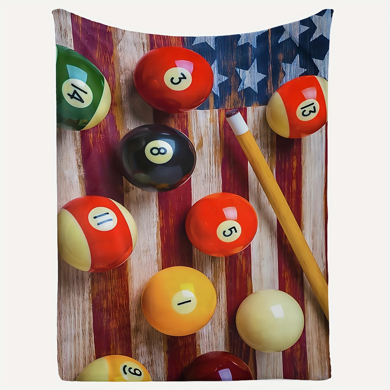 

Cozy Billiards-themed Flannel Throw Blanket - Perfect Gift , For All