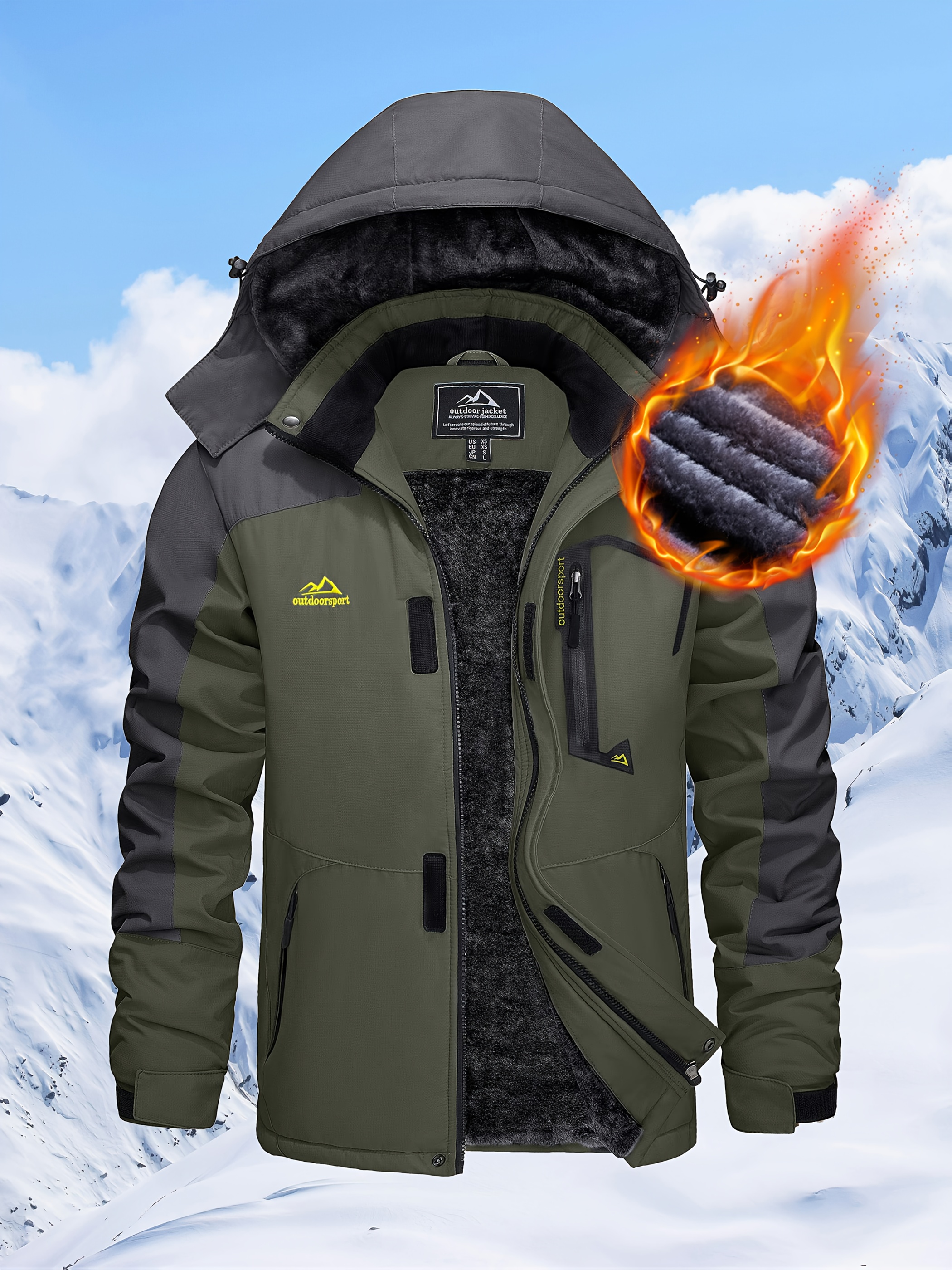 Winter Jacket Hiking Jackets Mens Uk Men's Winter Waterproof Ski