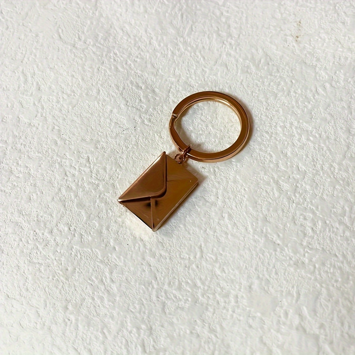Engraved Love Letter Envelope Keychain, Custom Text