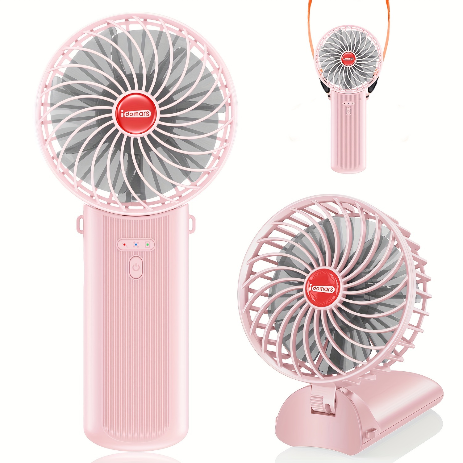 

Mini Usb Fan 4 Speeds Cool Portable Fan, 2000mah Powerful Handheld Fan Desk Fan With Led Display For Quiet Air Circulation In Indoor/outdoor Use For Fishing/camping/travel/school