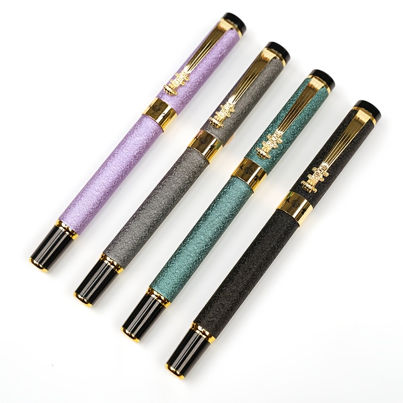 

1pc Metal Pen - Refillable, -drying Ink, Ergonomic , Personalized , And