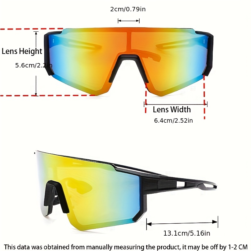 Comprar 1 Uds. Gafas de sol deportivas de moda para hombre, gafas de sol  polarizadas coloridas, gafas de sol para ciclismo al aire libre