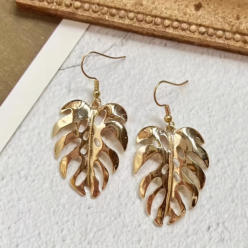 Palm Leaf Earrings - Temu