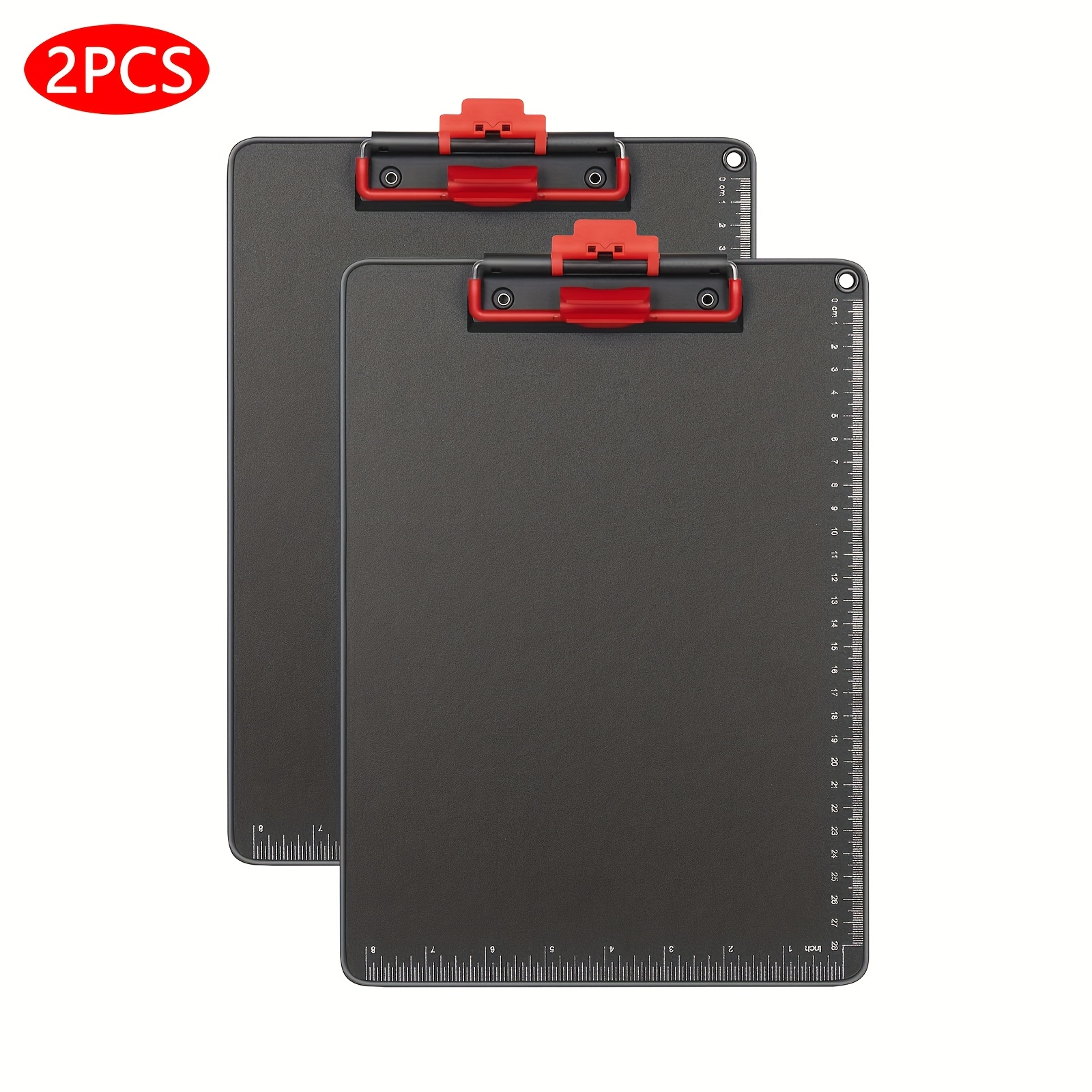 2pcs A4 Writing Pads With Clips, Aluminum Clipboard For Classrooms, Offices, Restaurants, Doctors, , Nurses