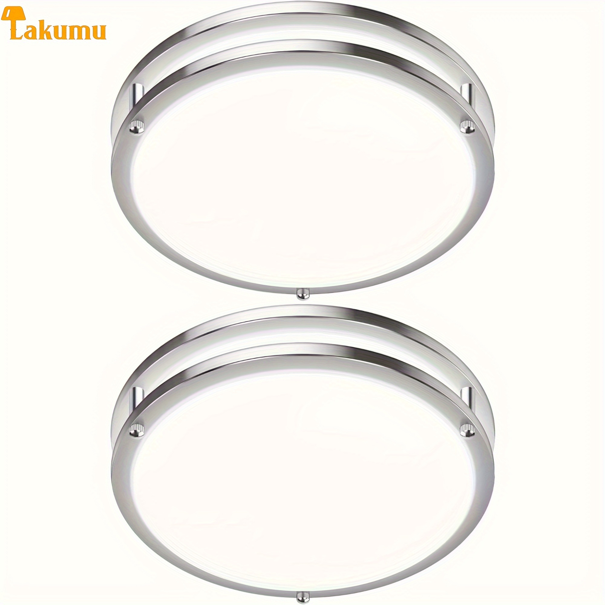 3 Color Changing 36W LED Flush Mount Ceiling Light Fixture (3000K/4000K