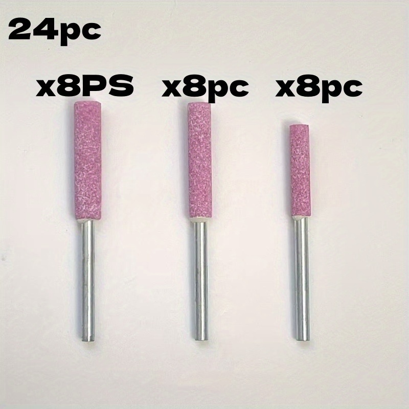 E-shop 24 Stück Hochleistungs-Keramik-Schleifscheiben - Kompatibel mit 4mm/4,8mm/5,5mm Ketten, Elektro- Druckluftketten für Motorsägen, Scharfe &