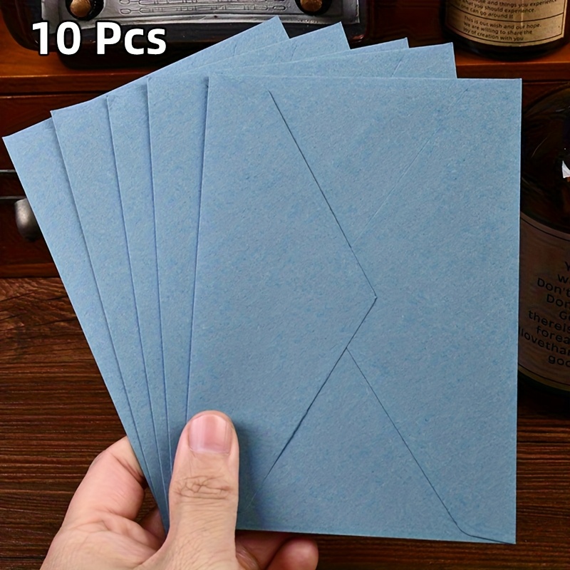 TEMU 10 pz Buste Vintage Triangolari Chiaro per Carta da Lettere, Multifunzionali per Ricevute, Cartoline , Biglietti d', Adesivi, Sacchetti di Carta