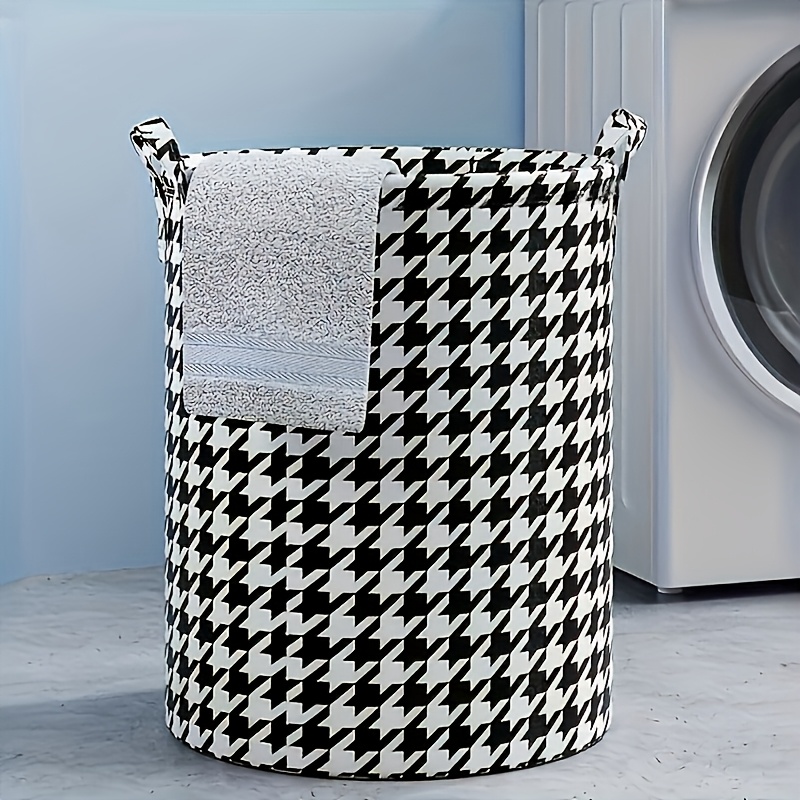 1pc foldable laundry basket non woven   storage hamper large capacity clothes and toy organizer moisture proof clothes storage bag for bedroom bathroom moving and packing details 8