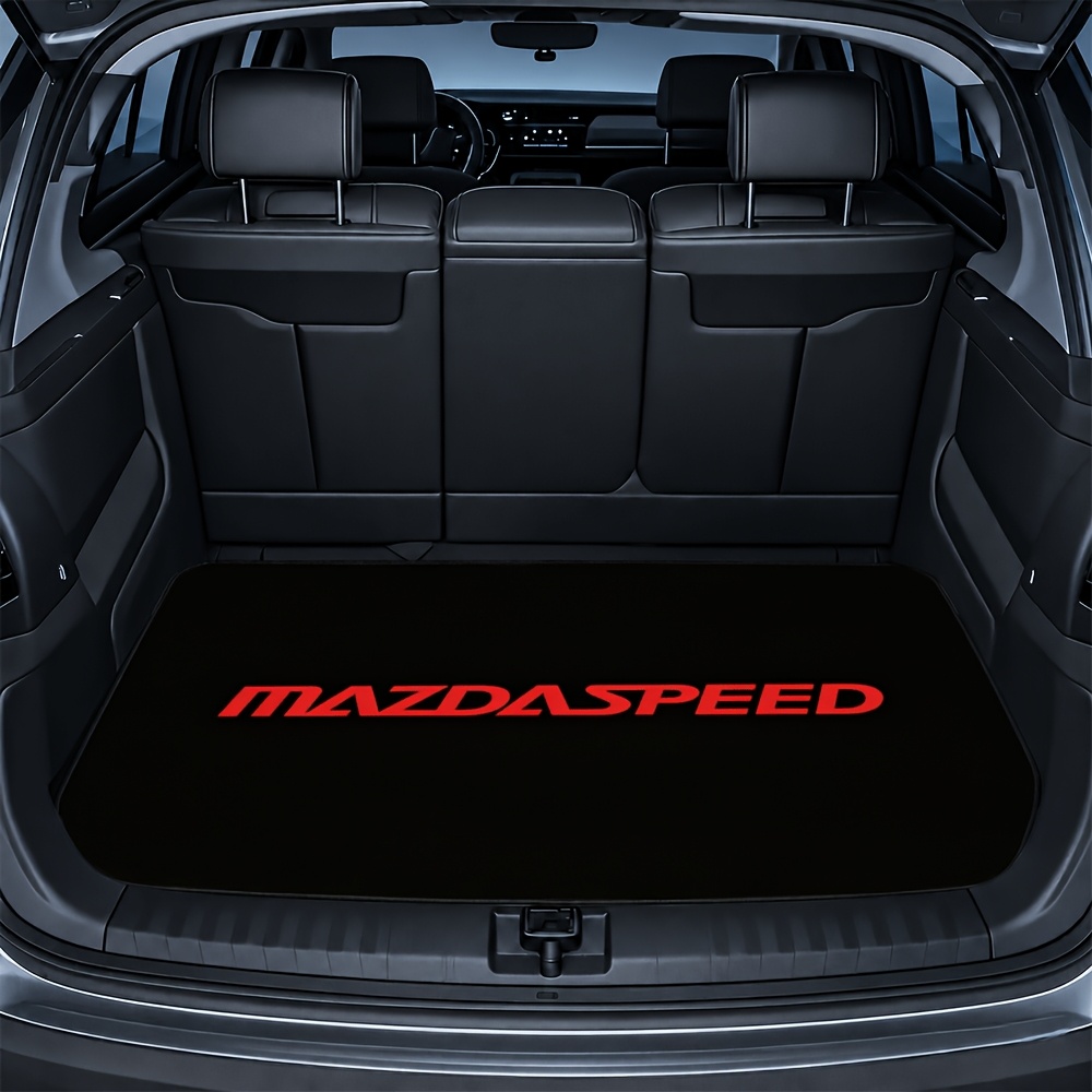 TEMU 1pc Mazdaspeed, "mazdaspeed" Slogan Car Trunk Mat, For Car/truck/suv, Daily Commute/shopping Outing/picking /short Distance Travel/self-driving,