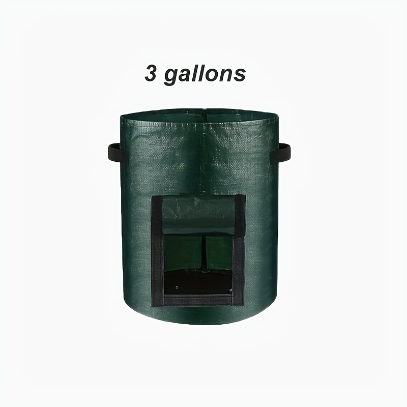 TEMU 3 Gallon/5 Gallon/7 Gallon/10 Gallon/garden Planting Bag, 4 Different Sizes From, Plant Bud Planting, Vegetable, Fruit, Planting Bag (1pc)