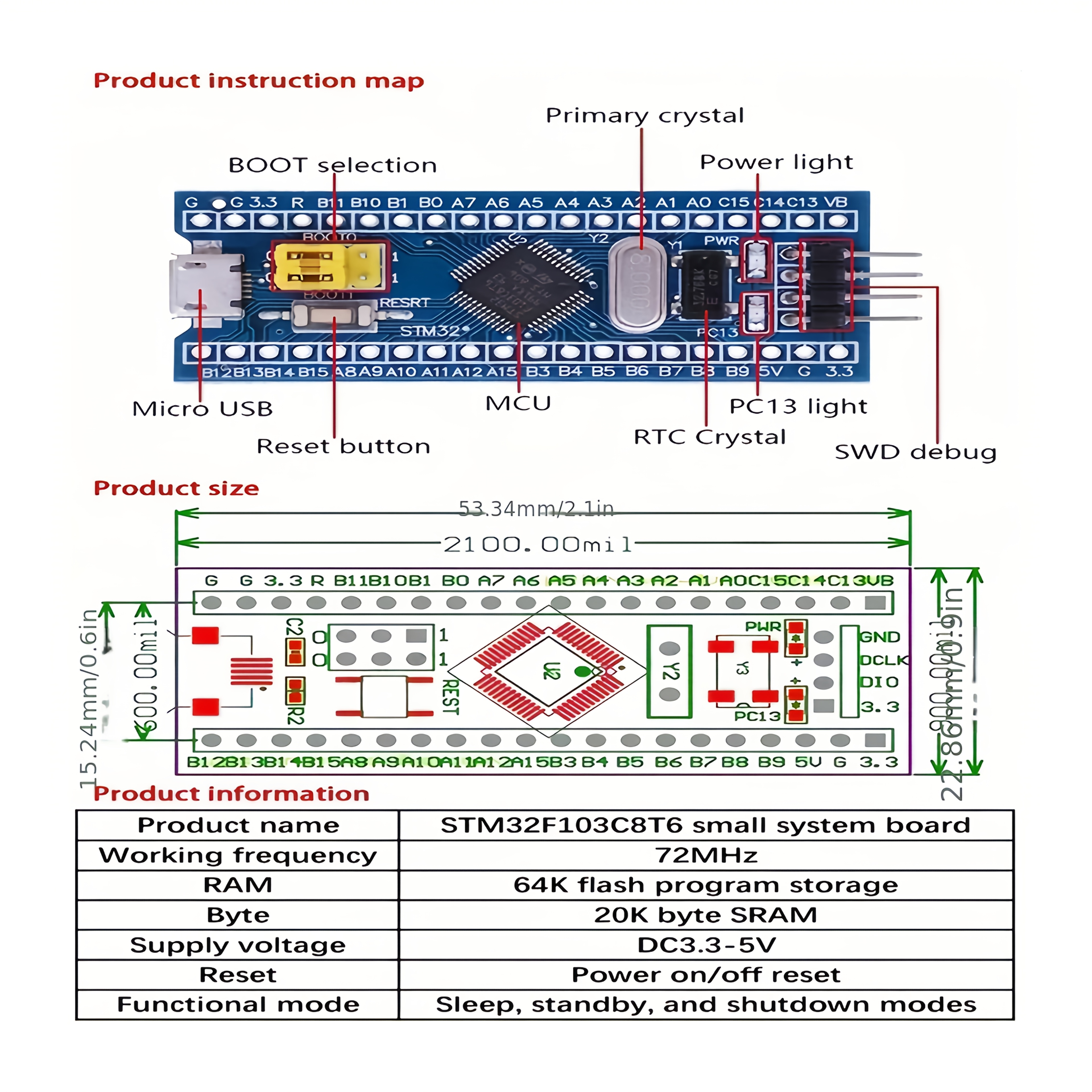 мінімальна платформа для розробки stm32f103c8    поєднуватися зі   v2 (випадковий  ) Опис товару 0