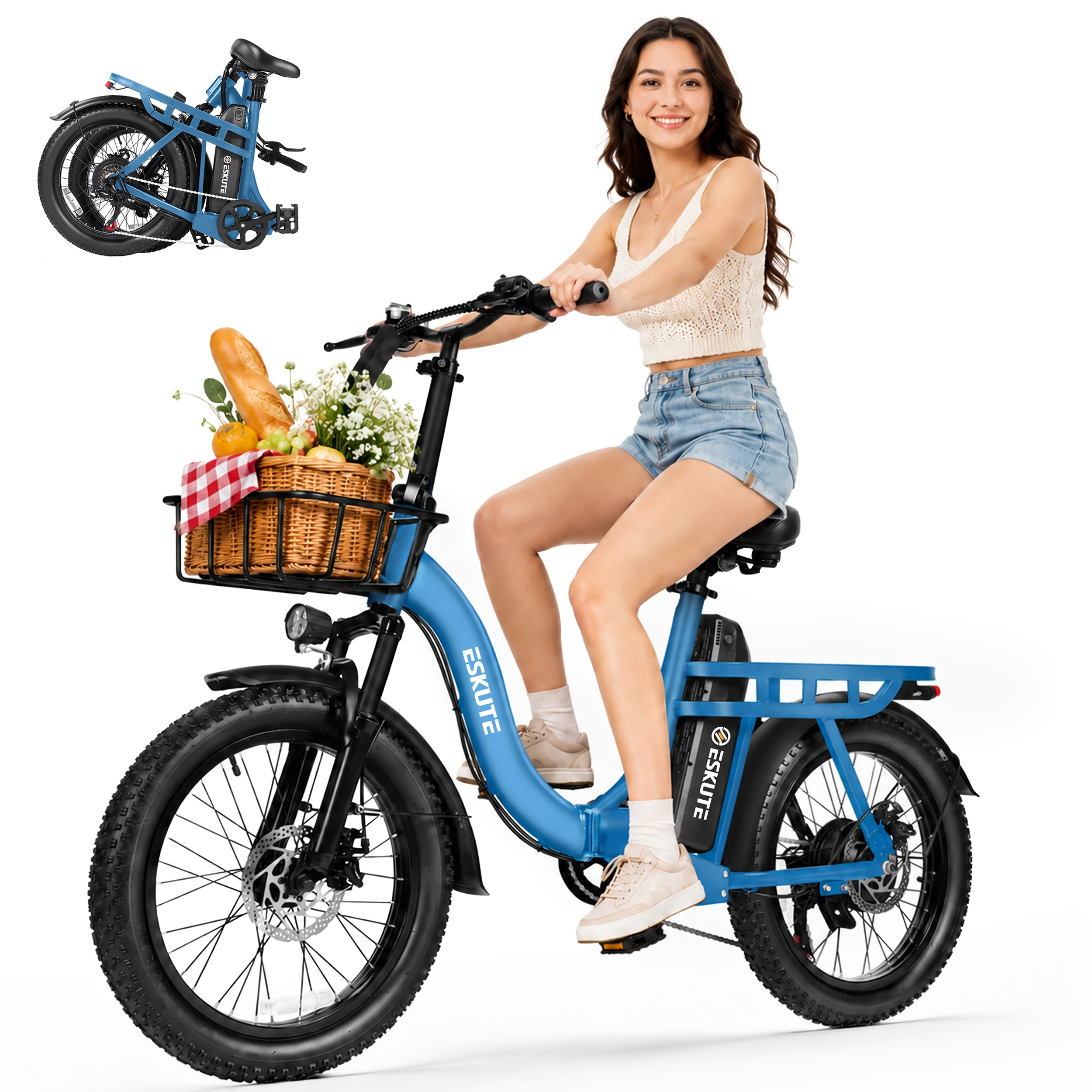 electric bicycle, 48 .4ah battery, foldable, front frame included Product details 0