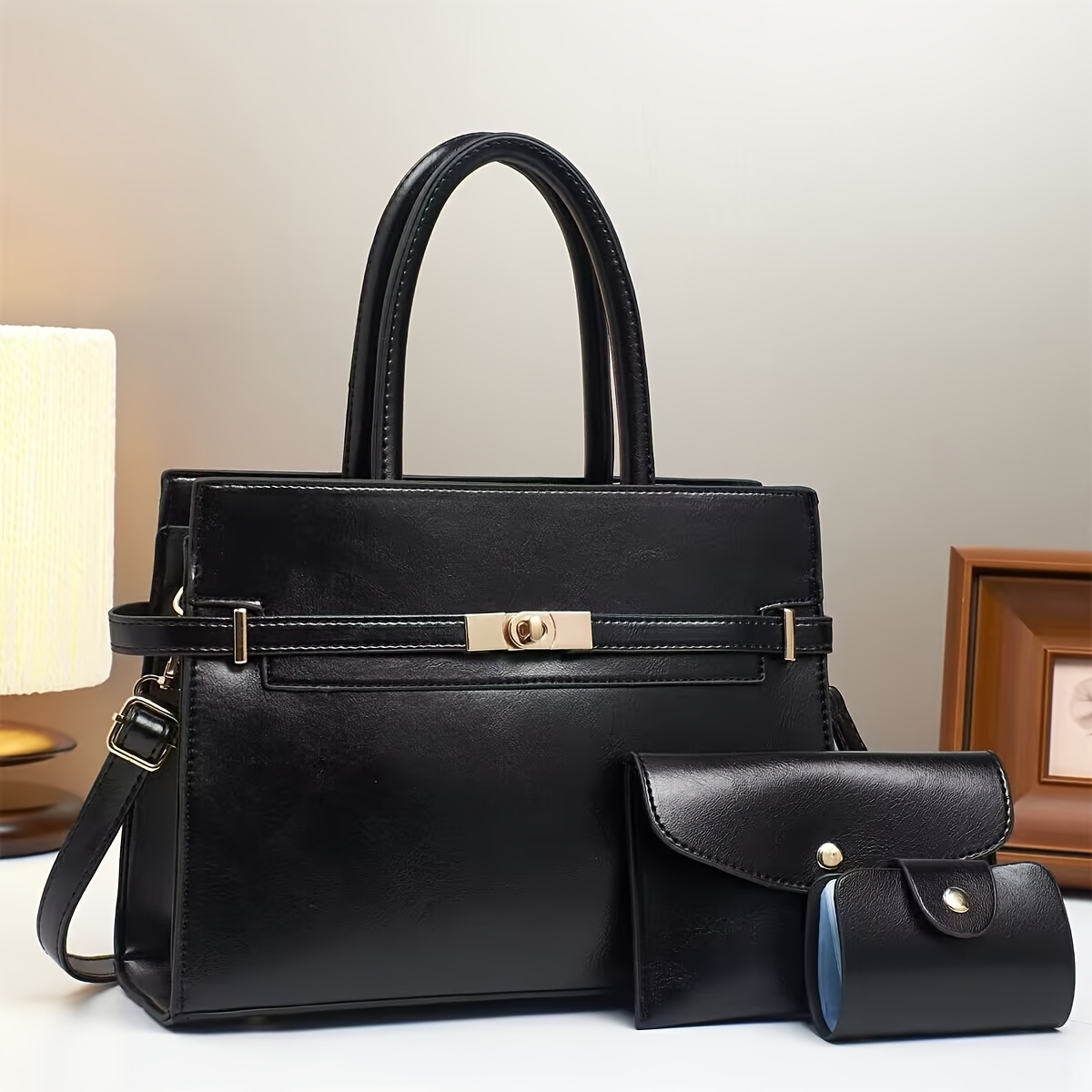 2025 new womens handbag high end tote bag with large capacity zipper closure detachable shoulder strap painted edge fashionable design casual tote bag sophisticated tote stylish handle ba Product details 3