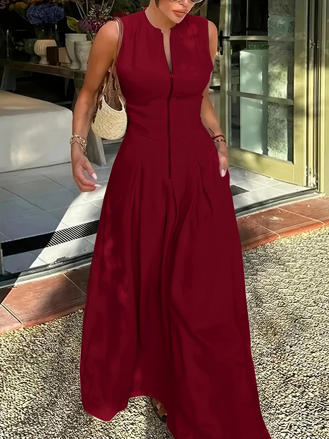 fitted lace wedding dress Olena Red Front Zip Corset Midi Dress
