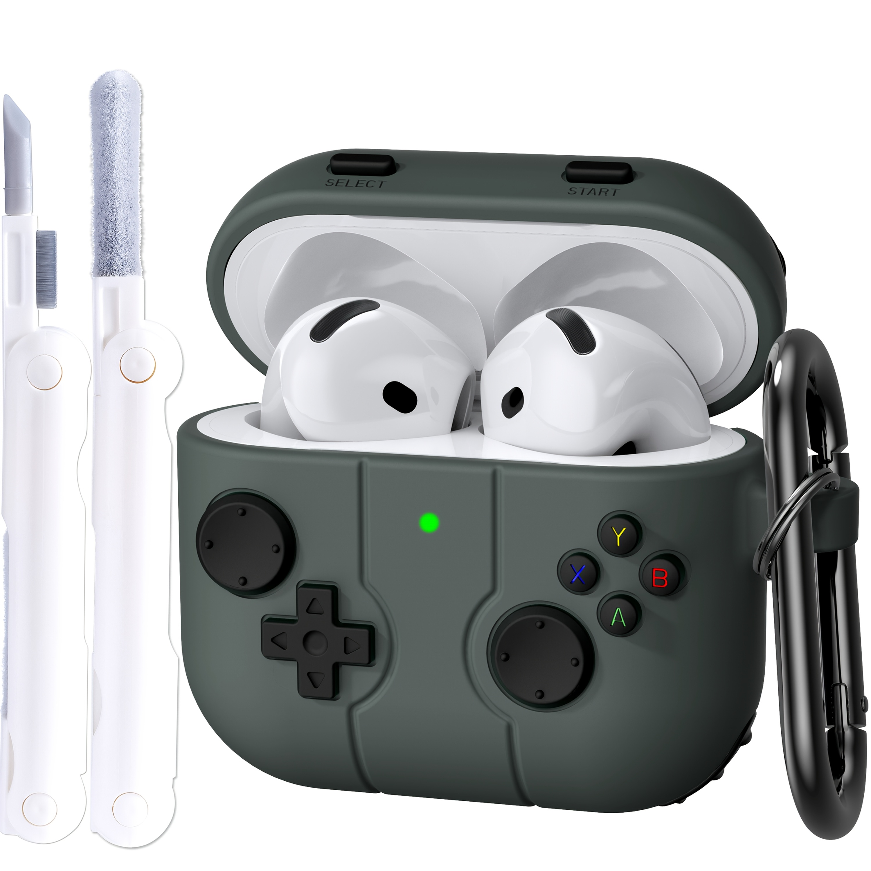 game case for     case cover cute funny cartoon silicone protective case with cleaning pen and keychain for   for   4