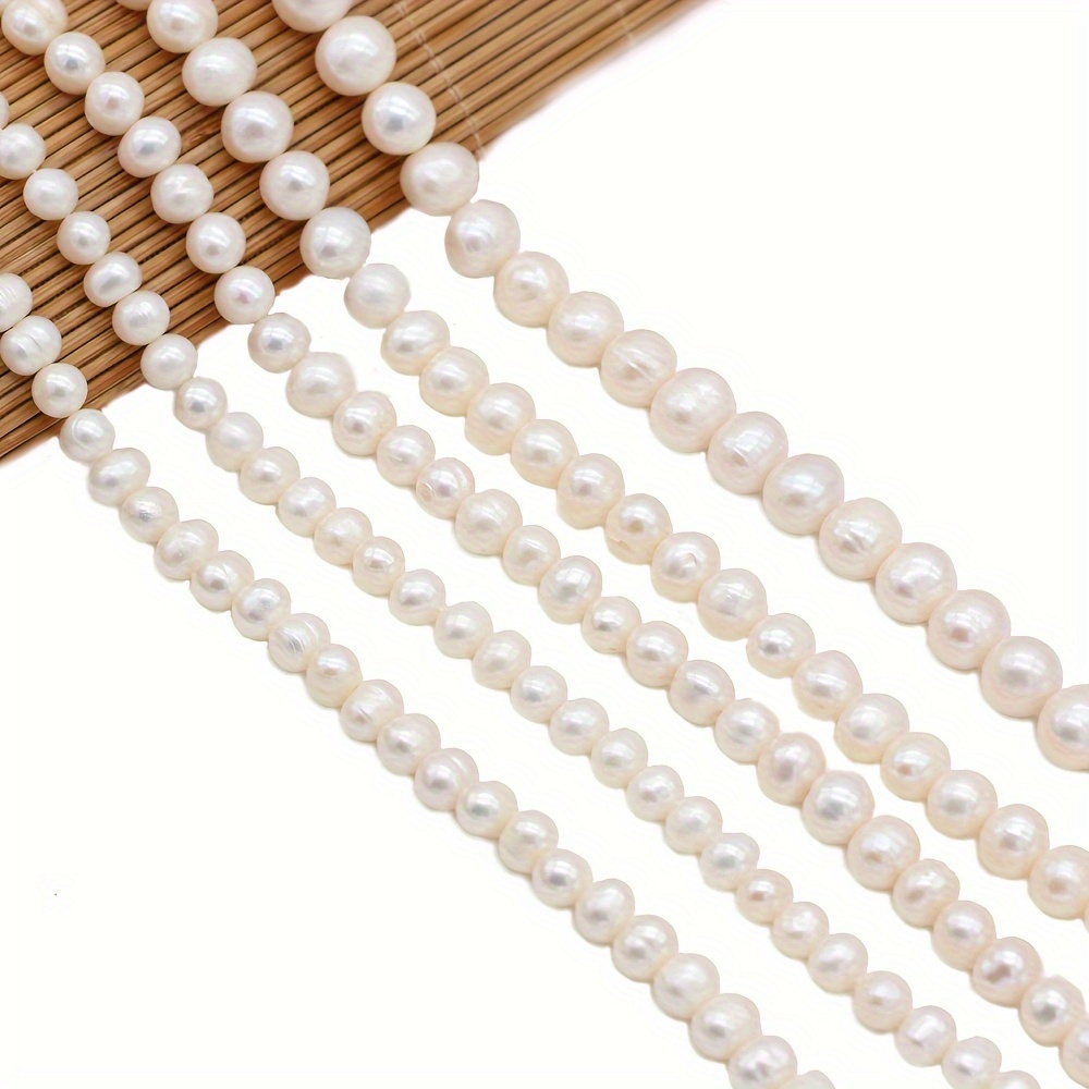 

Perles Naturelles de Qualité AA, 0.5-1cm Perles Rondes Espacées pour la Fabrication de Bijoux DIY - Parfaites pour , Bracelets & Boucles d'Oreilles - Fournitures d'Artisanat de Style Bohémien, de 36cm