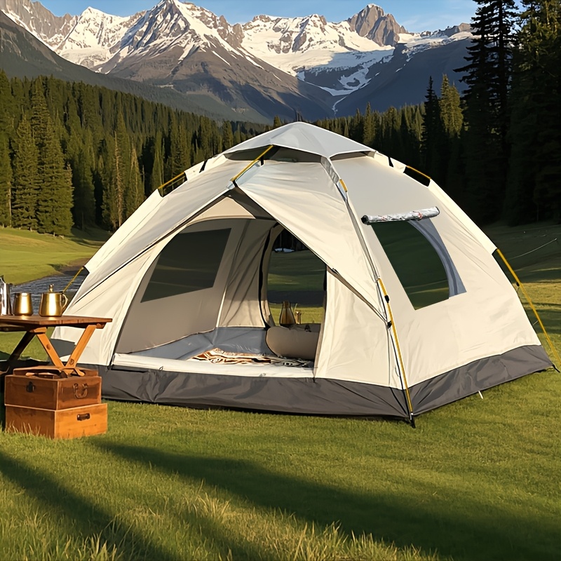 automatic   up camping tent windproof and sun resistant suitable for park camping trips outdoor hiking     vacations portable foldable design   gift Product details 2