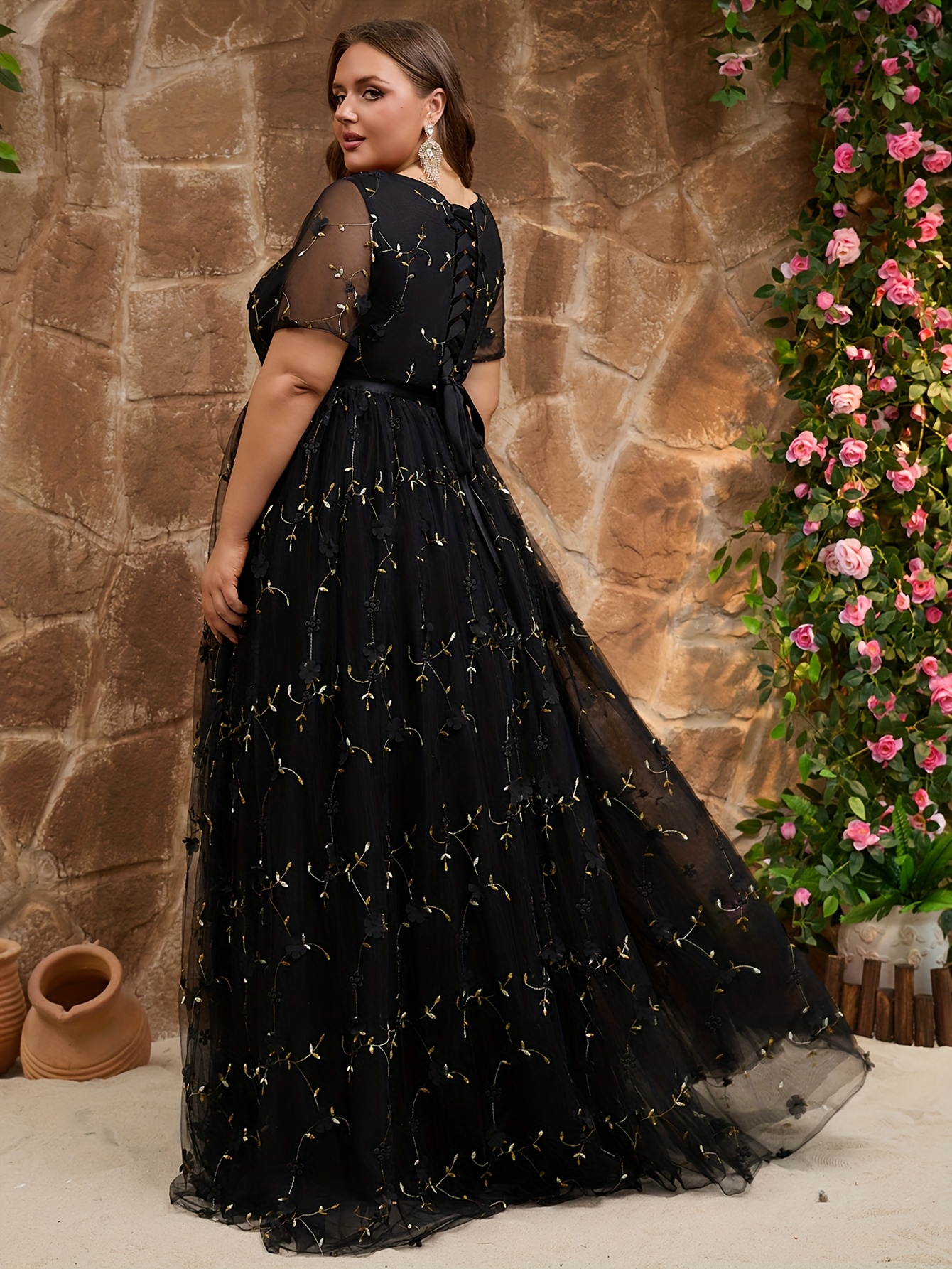 plus size plus size womens sweetheart neckline evening gown - Temu Mauritius