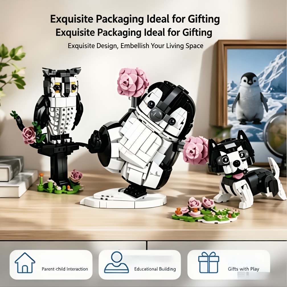 3-in-1 Transformable Brick MOC Building Toy Set
