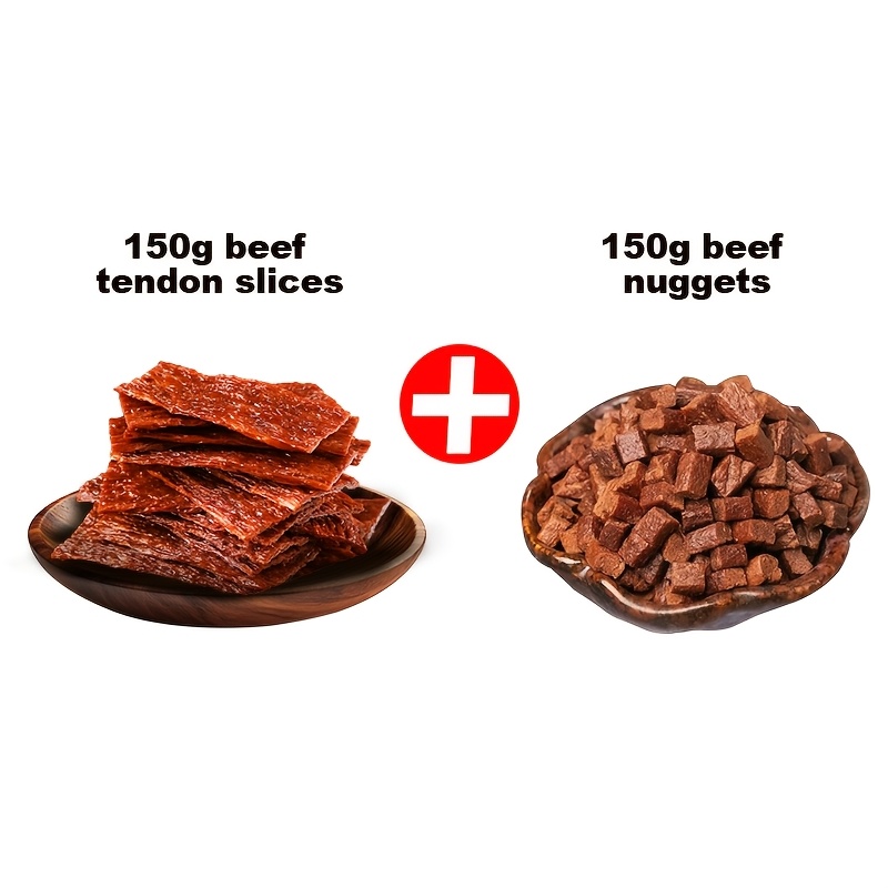 TEMU Mixed Dog Treat Pack With Sausage Sticks, , Beef Slices, Beef Cubes And Chicken & Duck Fillet Strips | Multi-texture Meat Snacks For All Dog